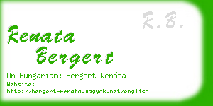 renata bergert business card